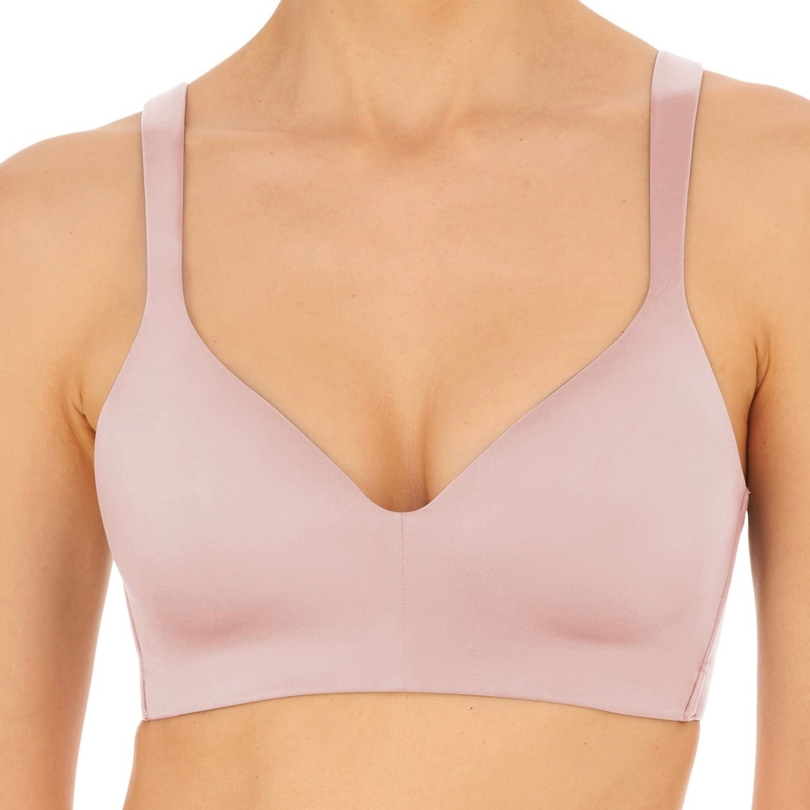 Natori Revelation Wireless Contour Bra Size 38c Rose Beige Pink Everyday Comfort